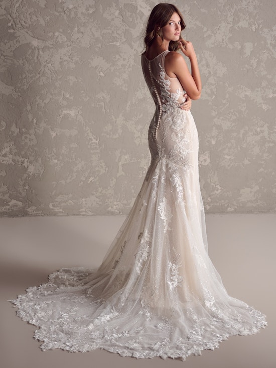 Lindsey Lane Illusion Halter Neck Bridal Dress | Maggie Sottero