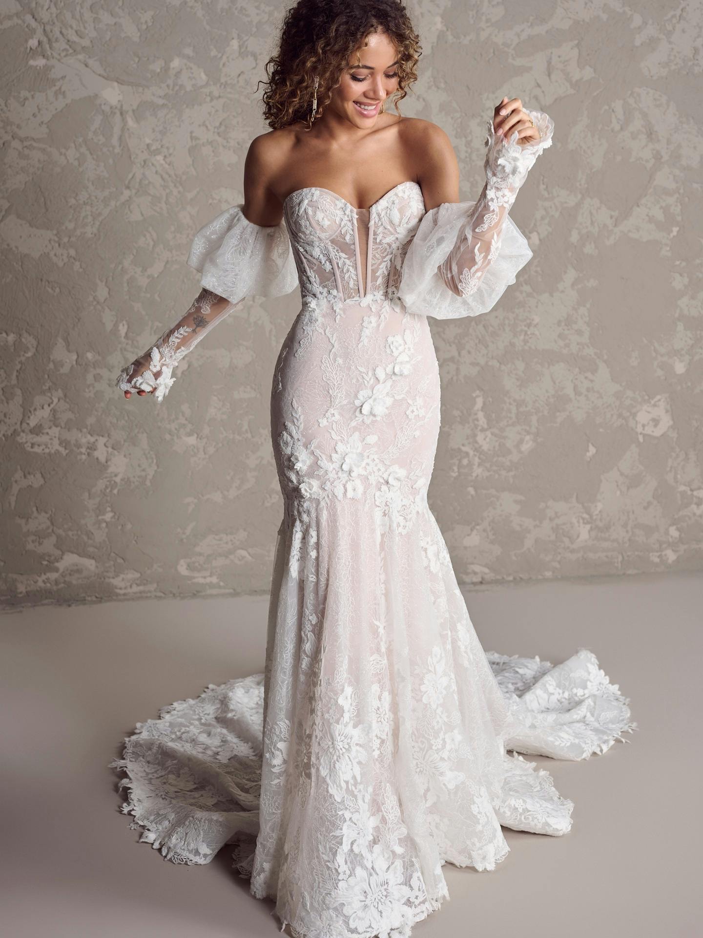 Ortensia Glamorous Lace Bridal Dress | Maggie Sottero