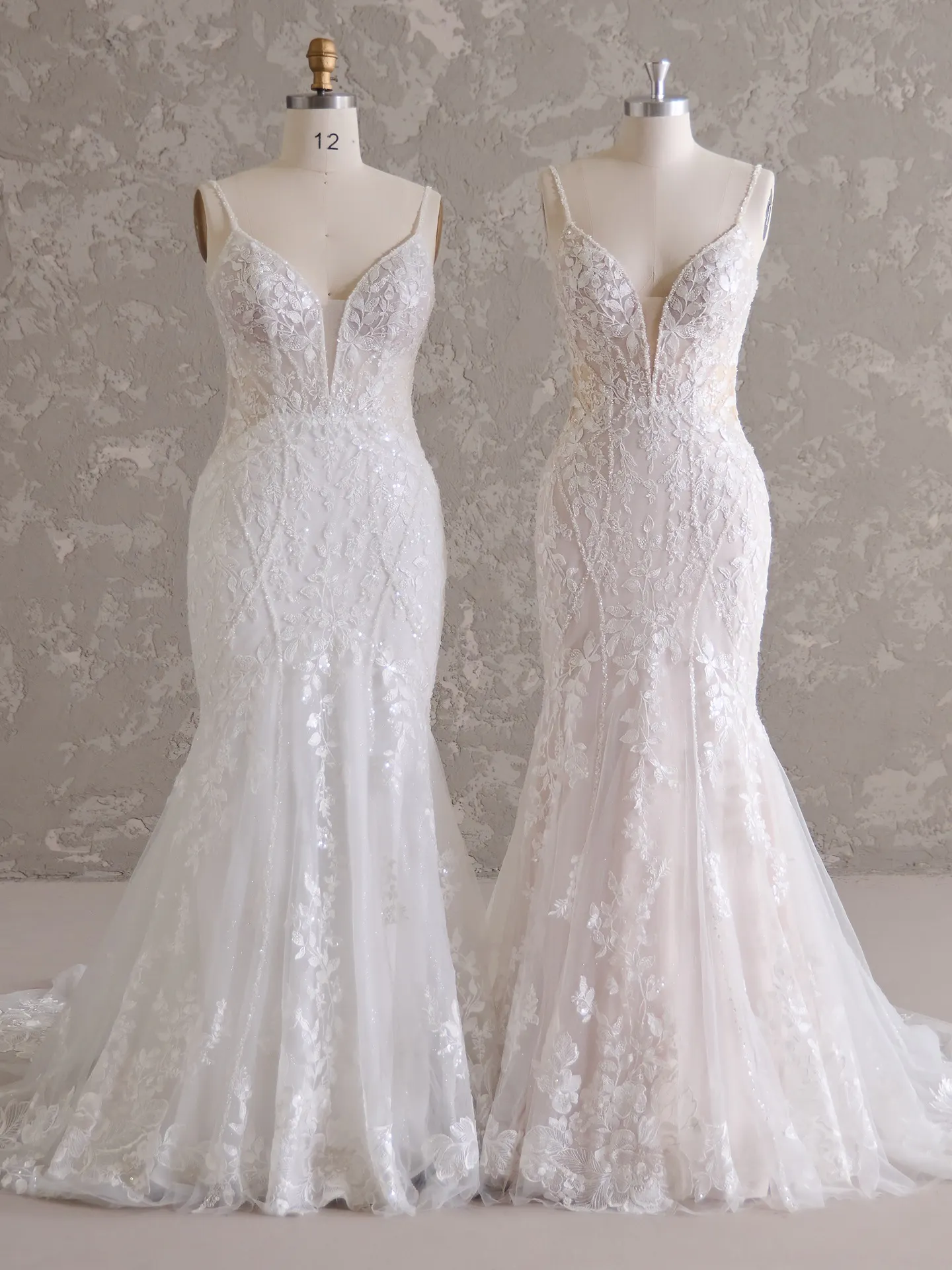 Sydney lace wedding dress front view Maggie Sottero