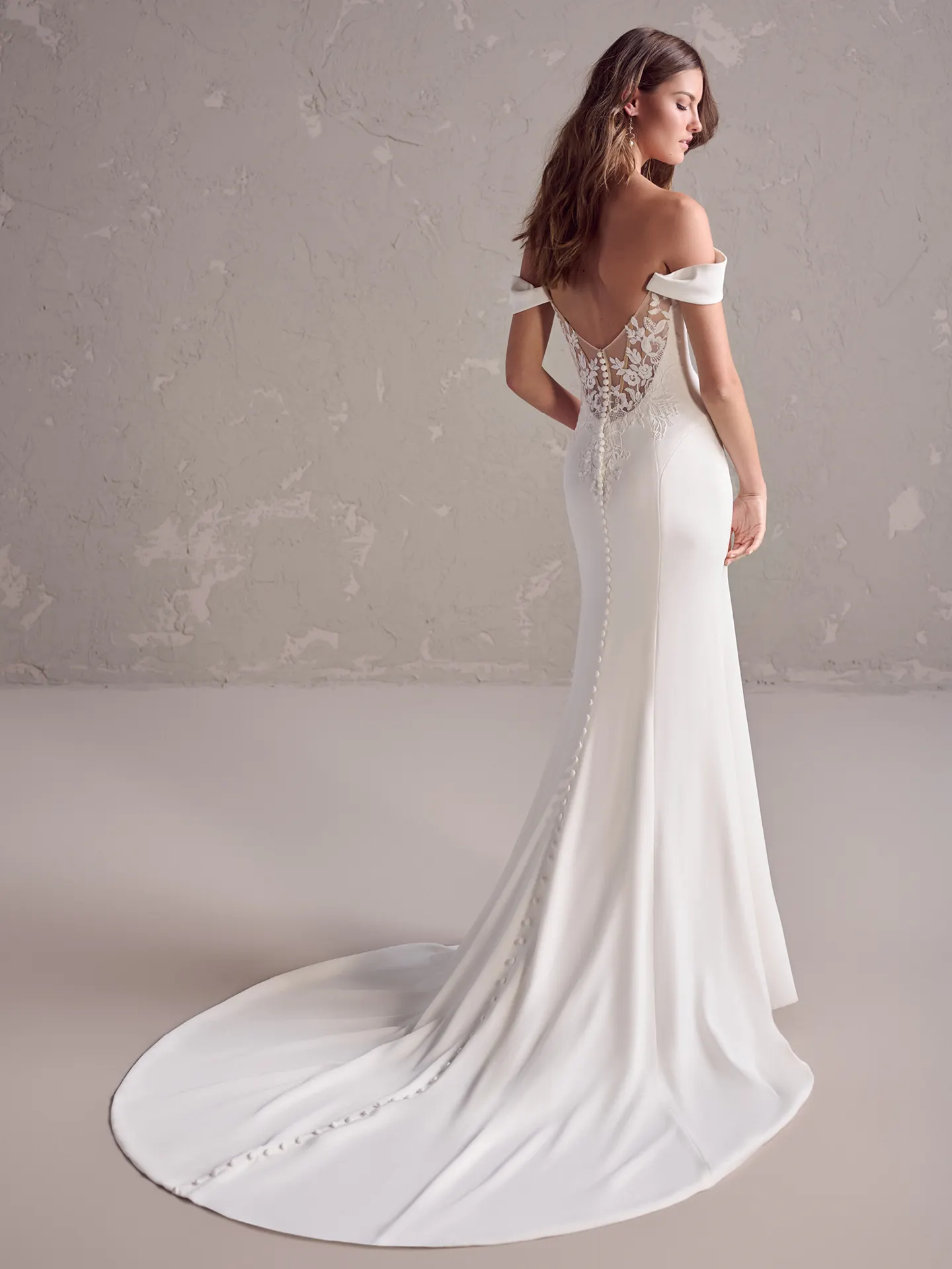 Rebecca Ingram Colby fit-and-flare dress back view