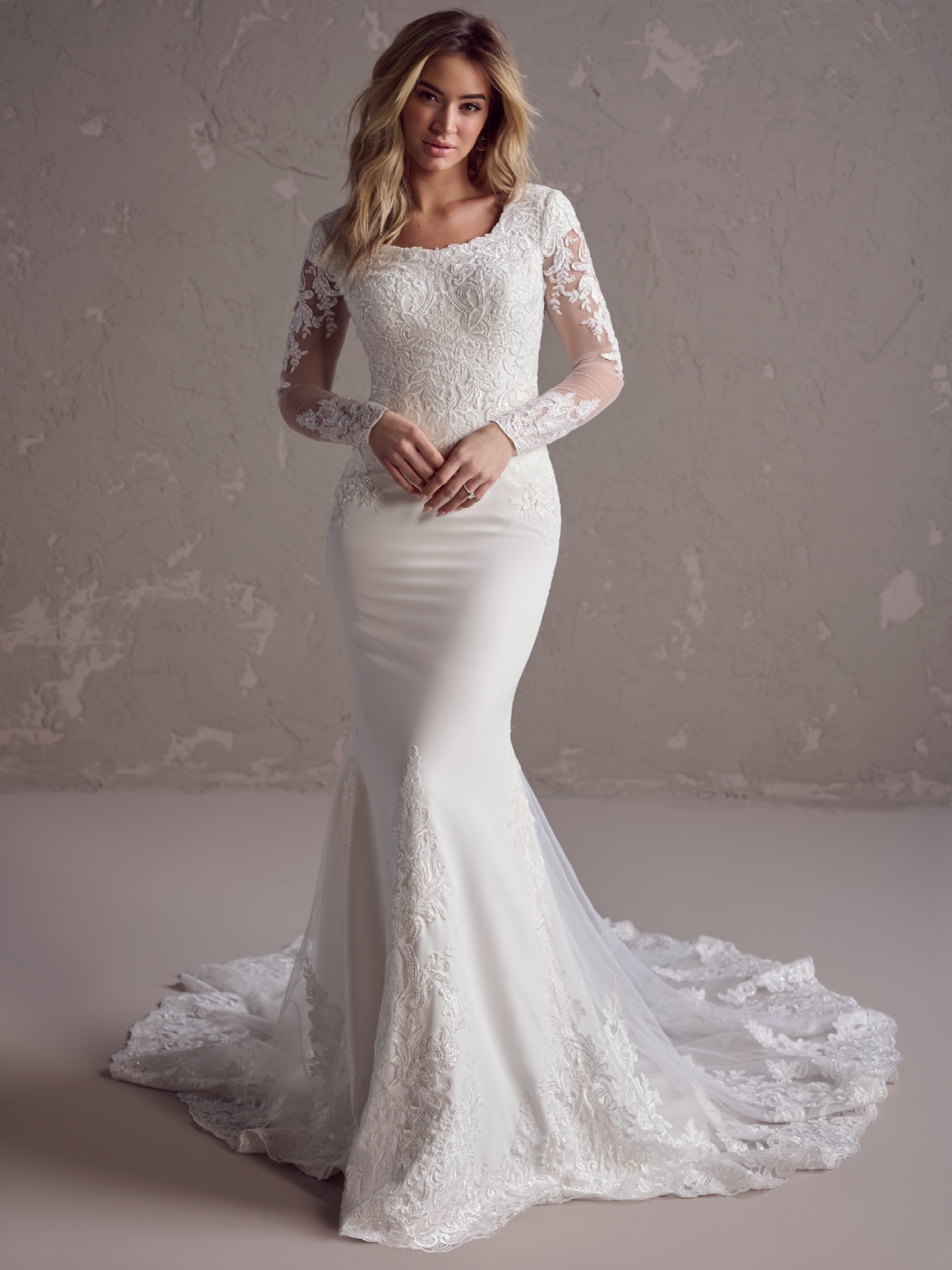 White Mermaid Wedding Dress Sleeves With Beaded Lace Applique Elegant  Bridal Gown For Nigerian And Arabic Marriage From Fittedbridal, $247.24 |  DHgate.Com