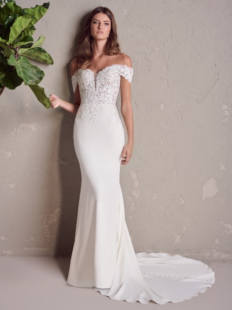 Norma Boho Sweetheart Neckline Bridal Dress | Rebecca Ingram