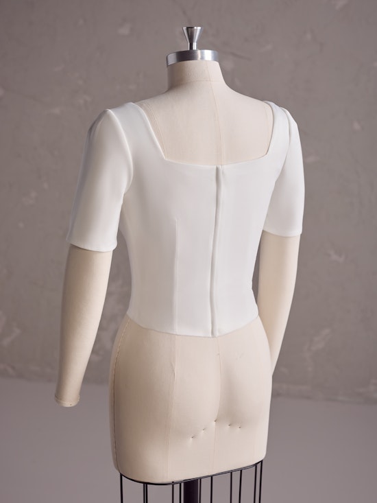 Pilar Leigh Puff Sleeve Modest Wedding Gown | Rebecca Ingram