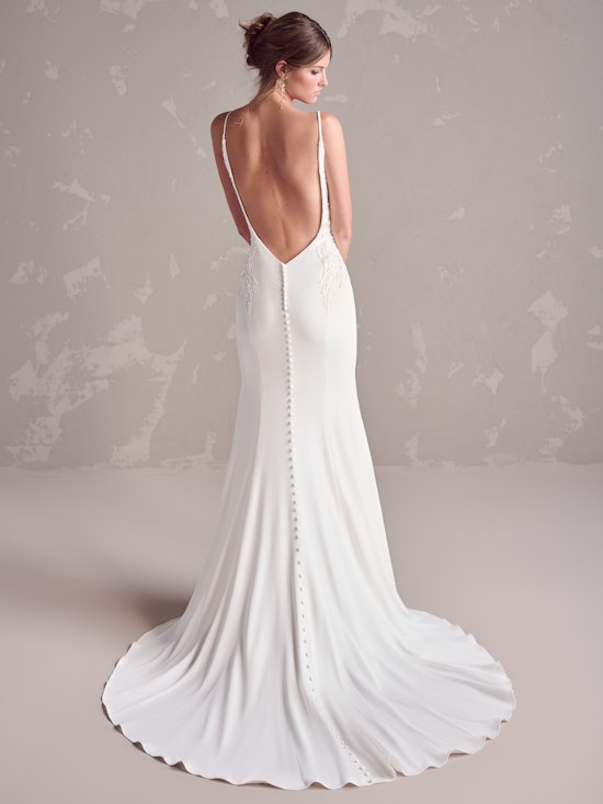 Storm Backless Crepe Wedding Gown | Rebecca Ingram