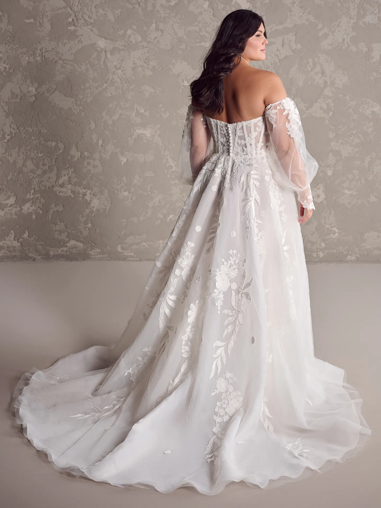 Sottero and Midgley Destin A-Line gown back view