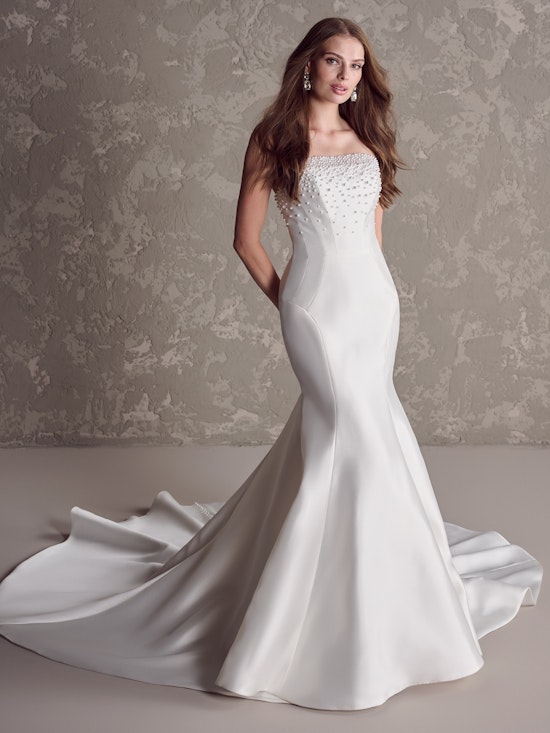 Jasper Strapless Pearl Bridal Dress Sottero And Midgley style-44273-strapless-basque-waist-tulle-ball-gown-with-exposed-boning