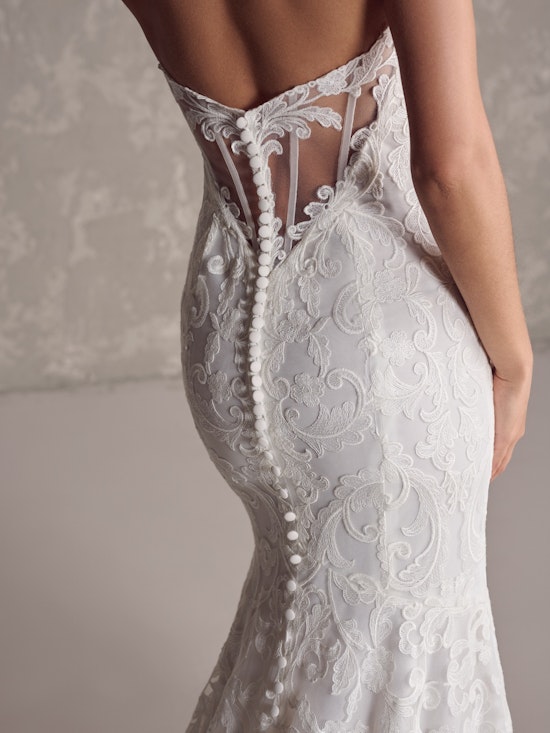 Ivory Embroidered Tulle Lace - Appolline