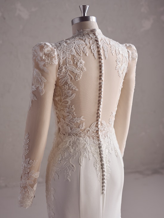 Nash Lace Mock Neck Wedding Dress