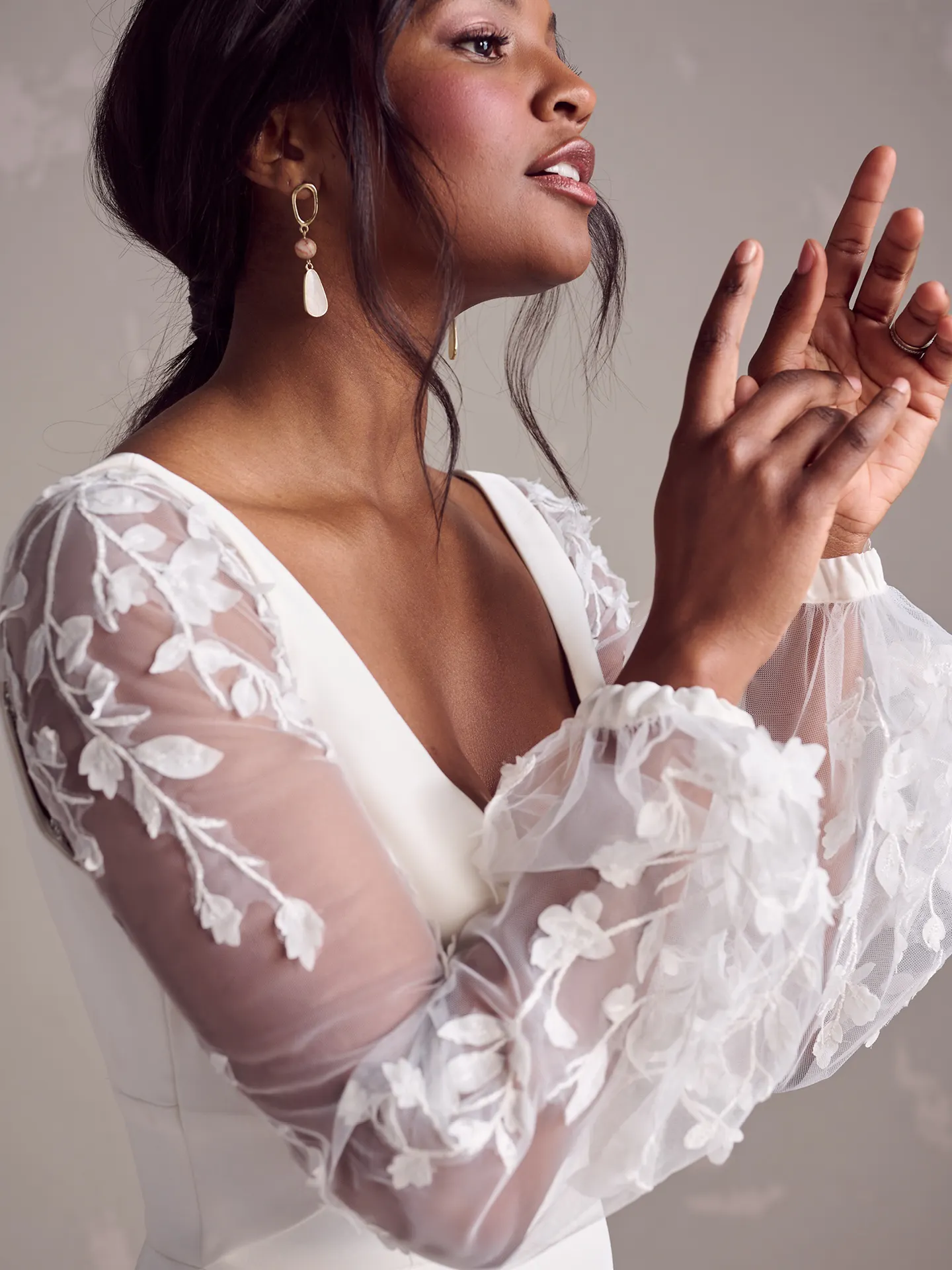 Rebecca Ingram Iliana Fit Wedding Dress Sleeves YYDS0+24RB152000 Alt51