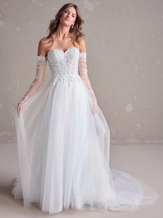 Rebecca Ingram Marigold Wedding Dress Sleeves YYDS0+24RB182000 Alt50