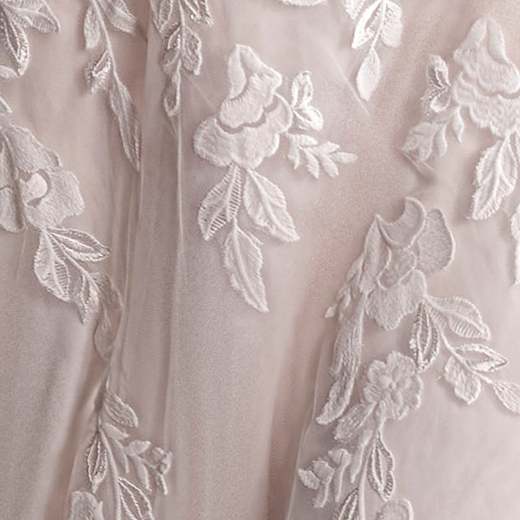 Alanis Plunging V-Neck Floral Bridal Gown | Rebecca Ingram