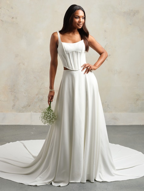 Bennett Lane Classic Bennett Lane A-Line Two-Piece Wedding Dress