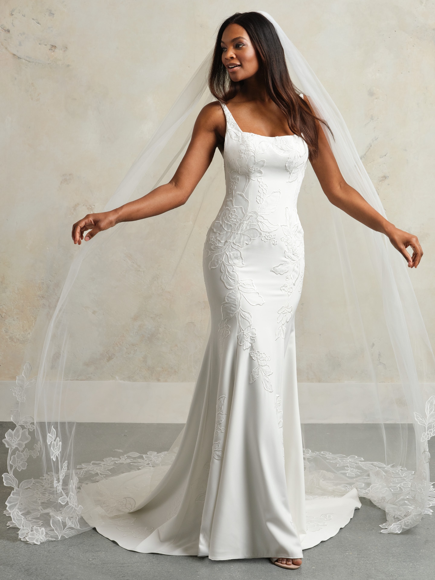 Backless fitted wedding dress best sale