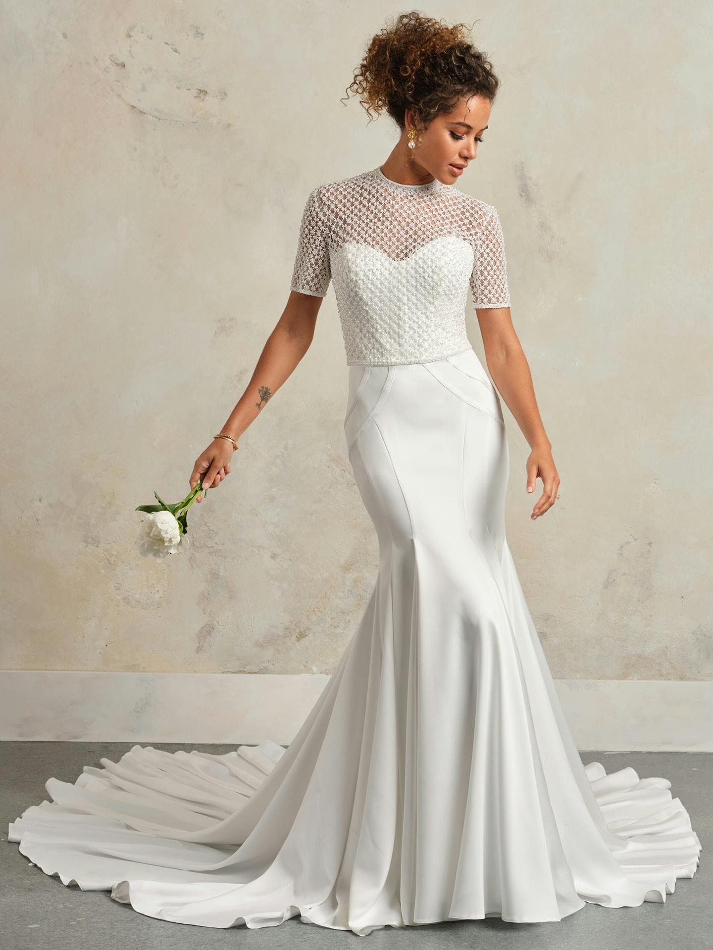 Charlize Lane Fit-And-Flare Sweetheart Bridal Dress