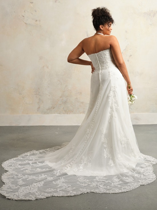 Maggie Sottero Kyler A Line Wedding Dress 24MS774B02 Alt72 IV Curve