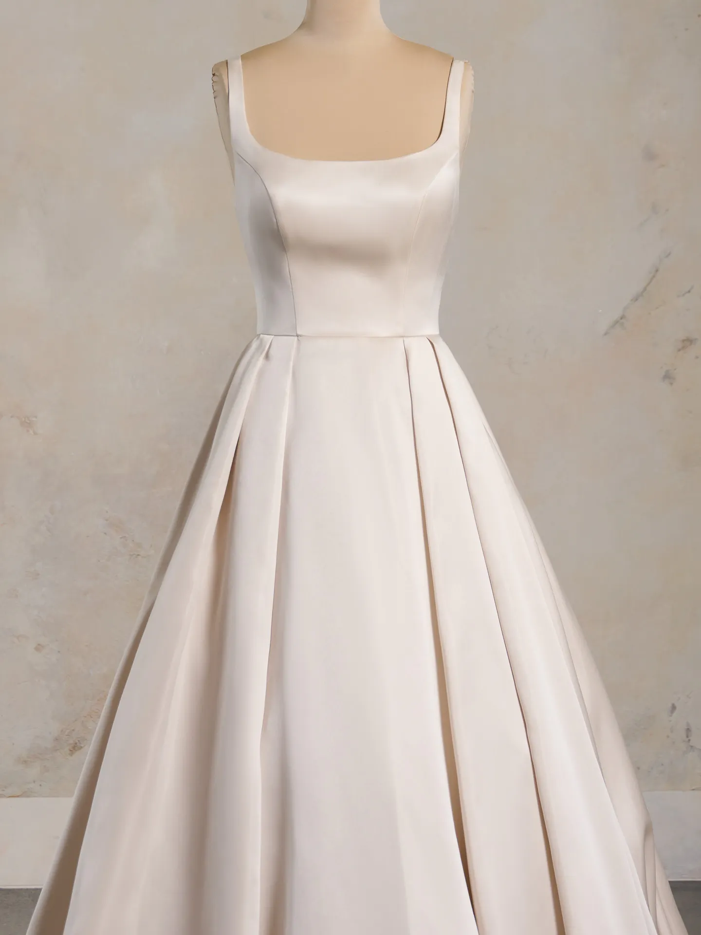 Regal Selena Vida Satin wedding gown front view