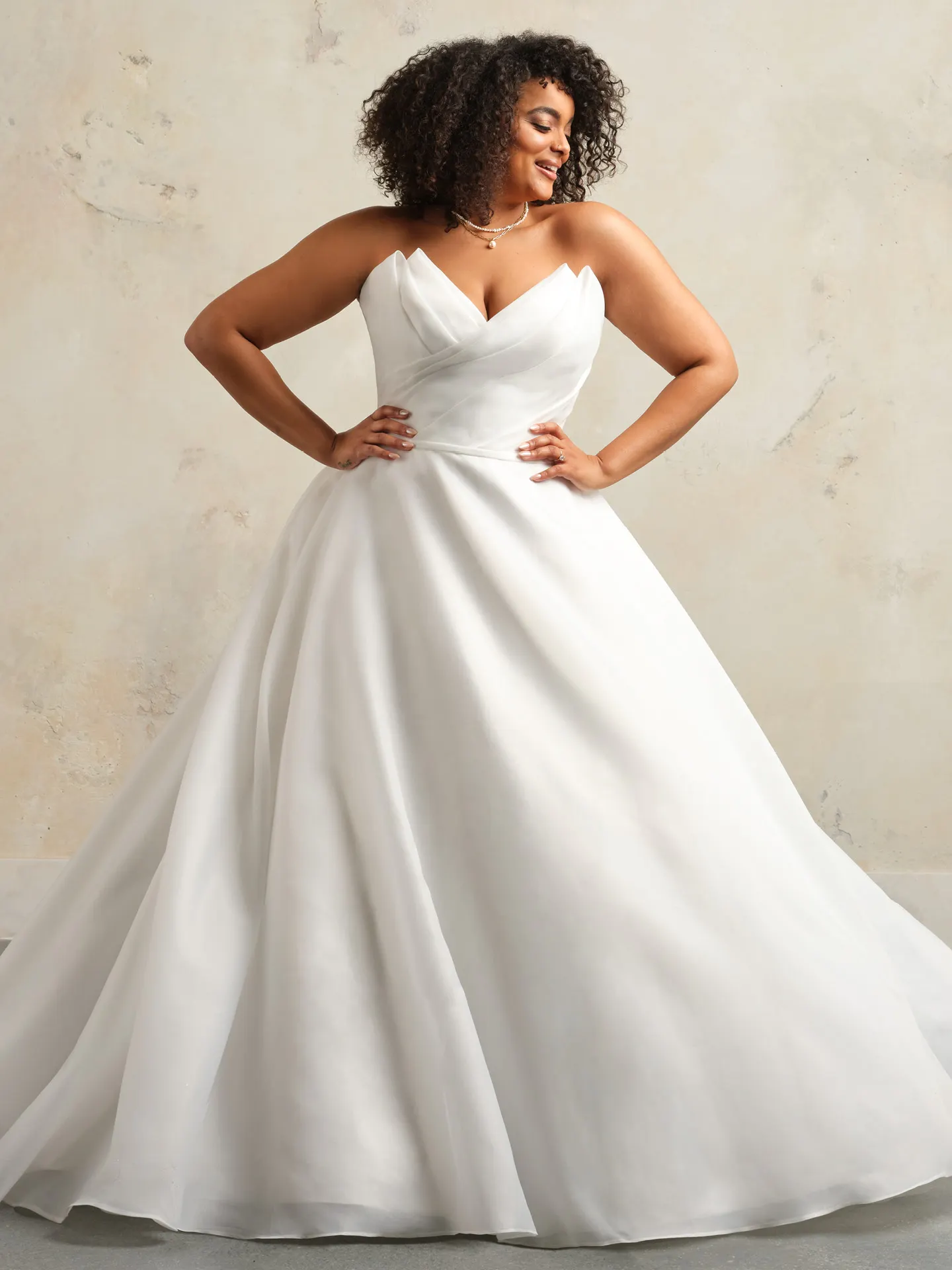 plus size asymmetrical wedding dress Tinsley V-Neckline Ball Gown and unforgettable. tall women Leely Women White Boho Colors:Indigo