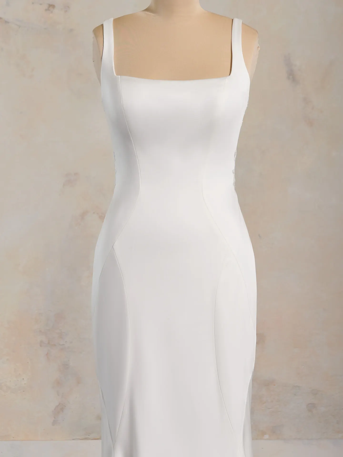 Maggie Sottero Vivica satin mermaid gown front view