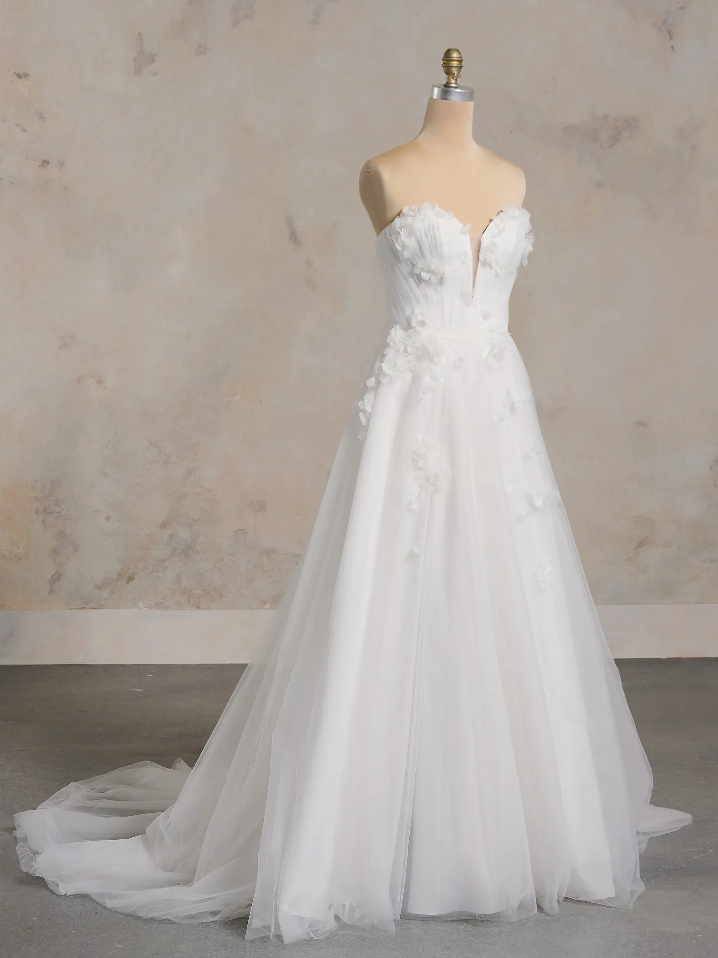 Maggie Sottero Allison A-line gown front view