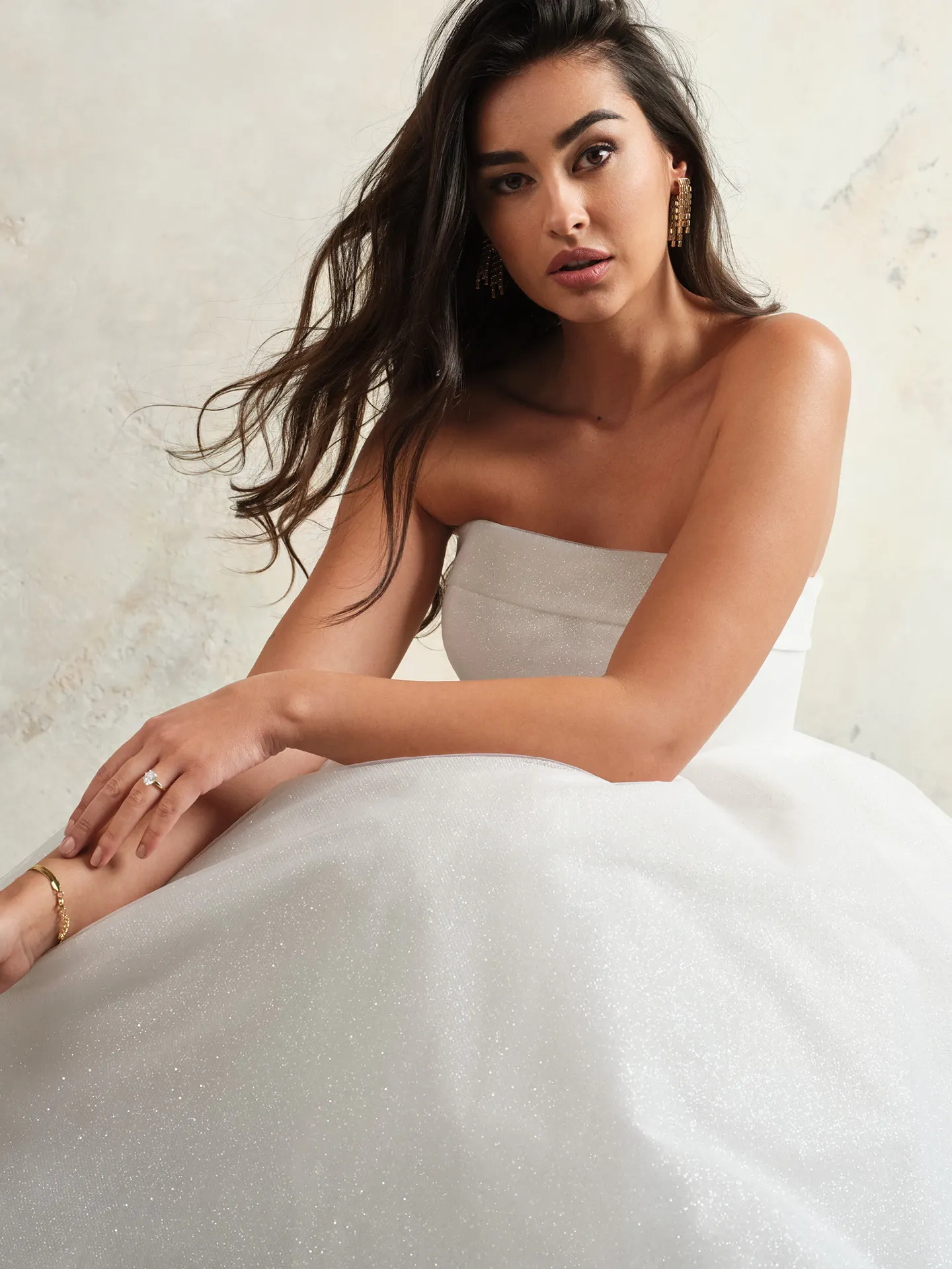 Maggie Sottero Elizabeth soft A-Line bridal dress front view