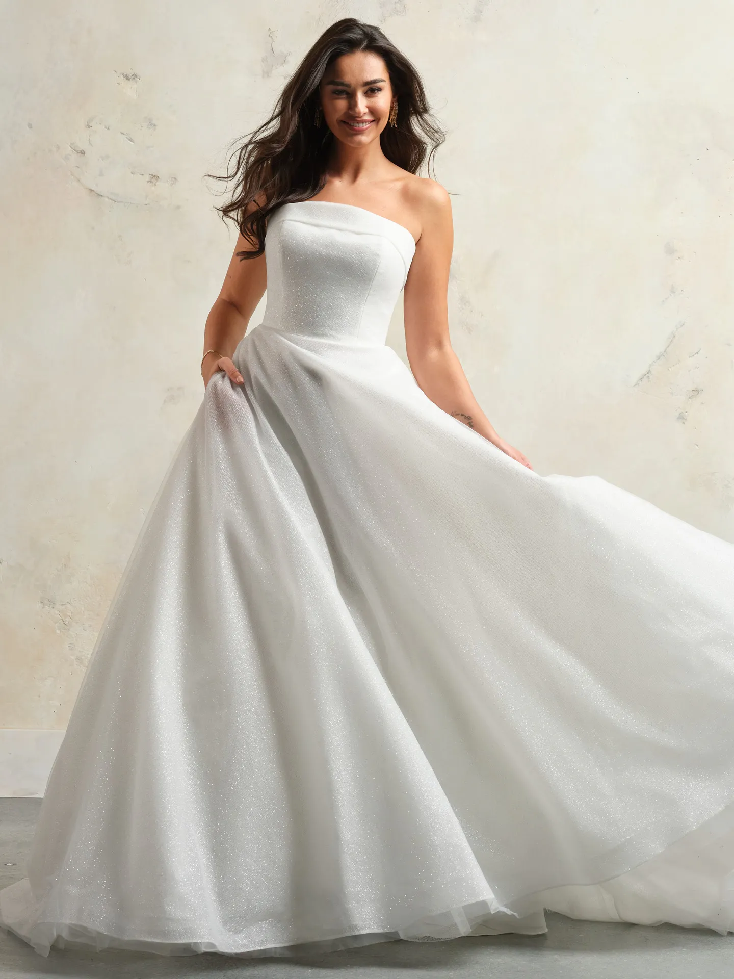 Rebecca Ingram Elizabeth A-Line front view