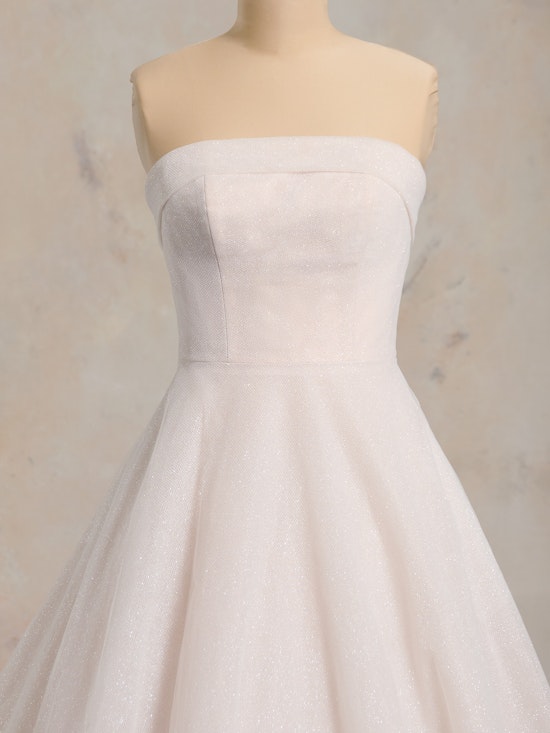 Elizabeth Soft A-Line Elizabeth Banded Cuff Bridal Dress