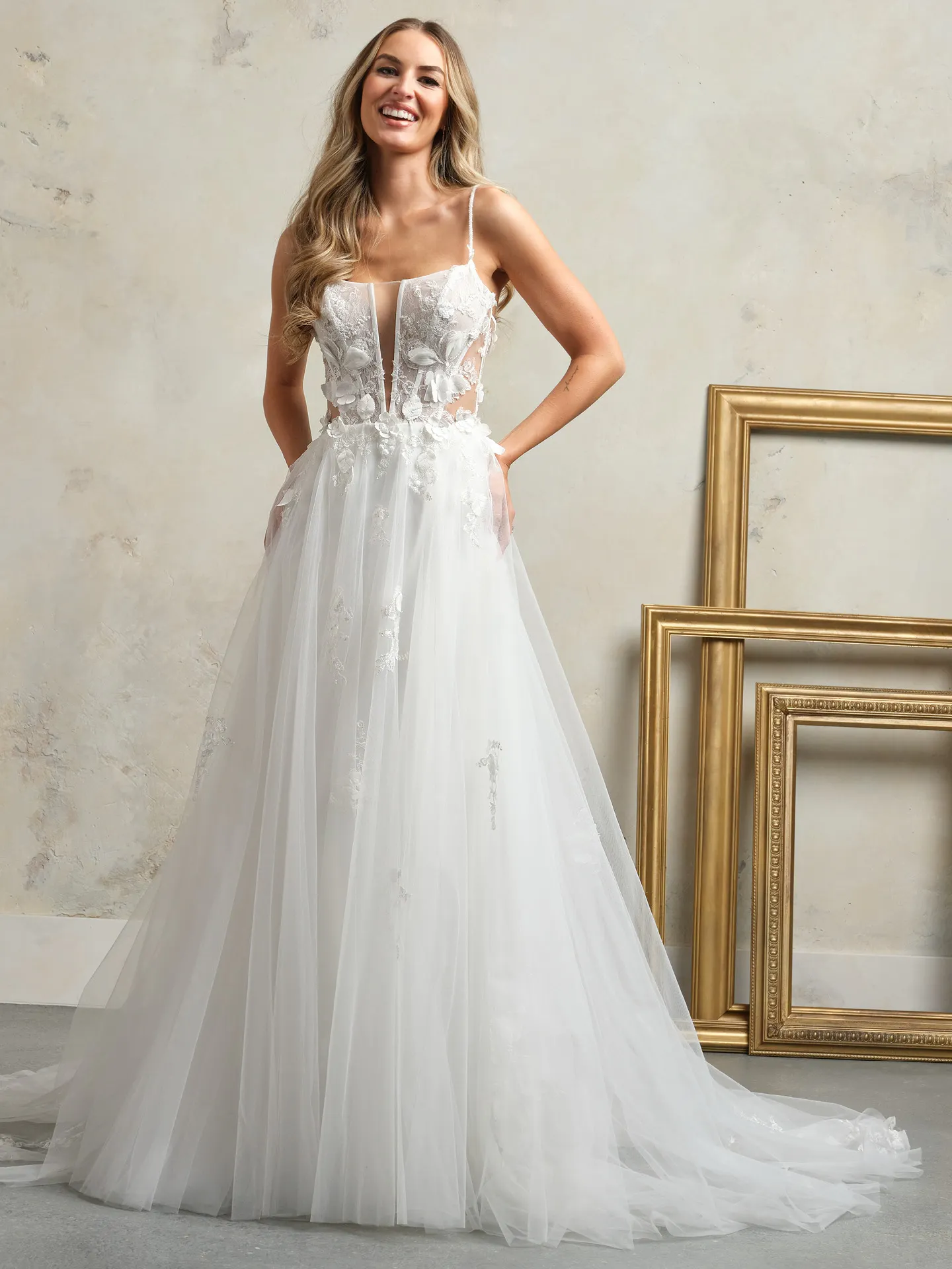 Rebecca Ingram Sarah A Line Wedding Dress 24RB797A01 Alt51 AIV