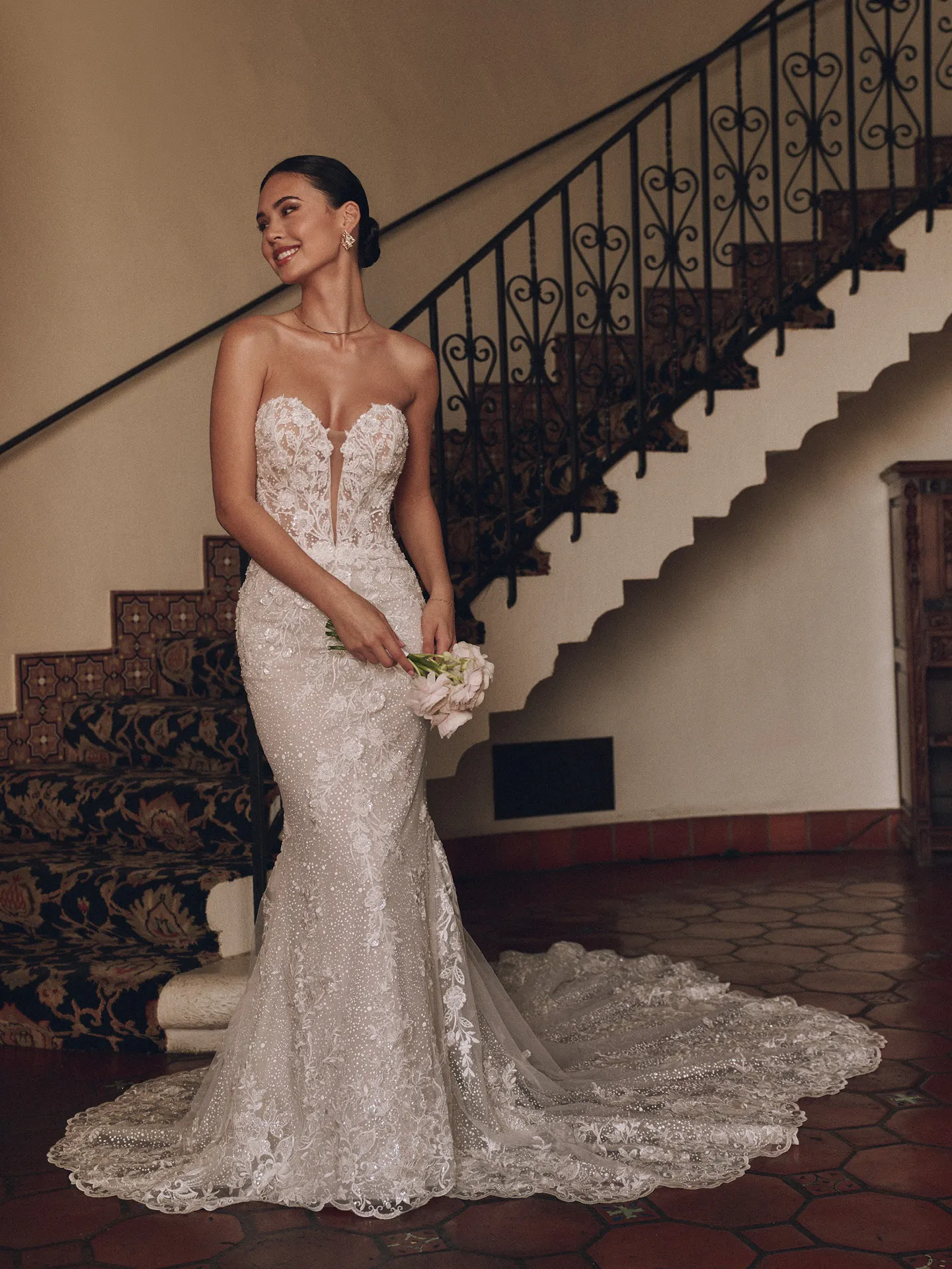 Rebecca Ingram Chesney Sweetheart Neckline front view