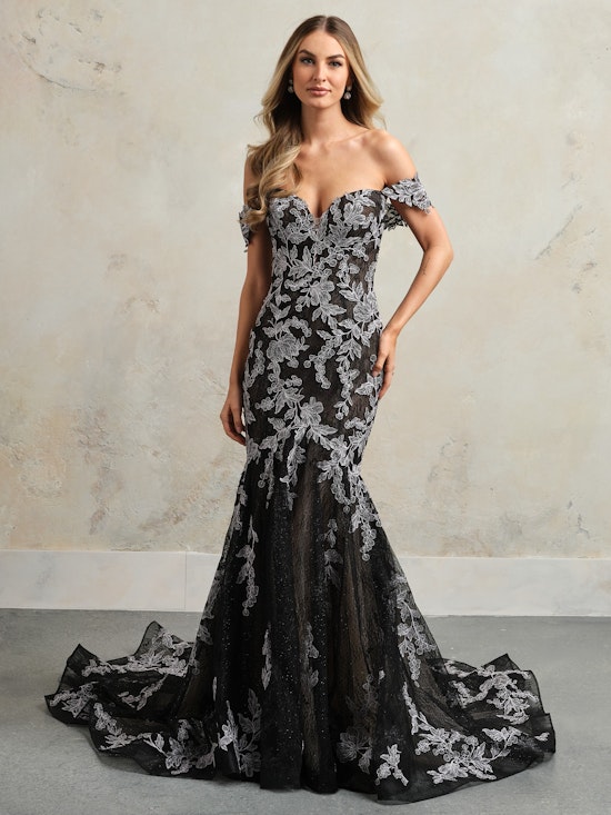 Maggie Sottero Peony Wedding Dress Cap Sleeves CS024MC777000 Alt50 BK