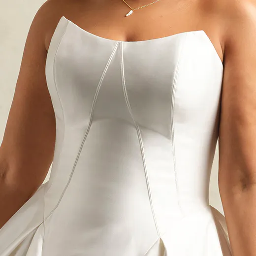 Maggie Sottero strapless wedding gown front view