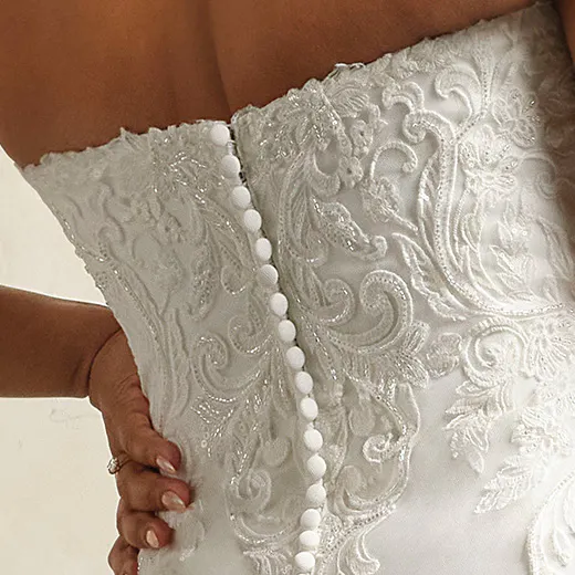Maggie Sottero Lavish Kyler back view lace details