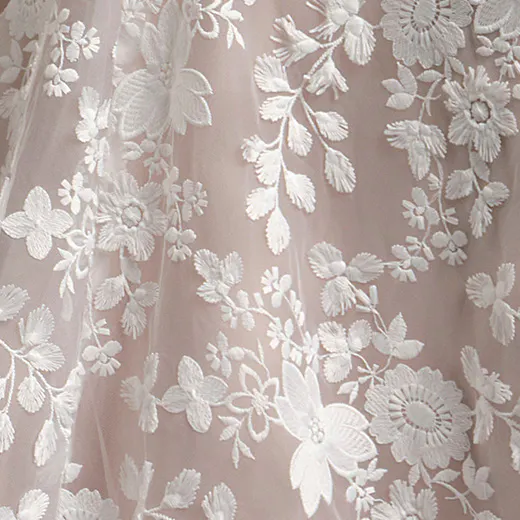 Ladonna Lane 3-D floral lace detail, mermaid bridal gown, Maggie Sottero