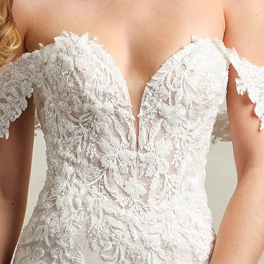 Maggie Sottero Yolanda lace mermaid dress front view