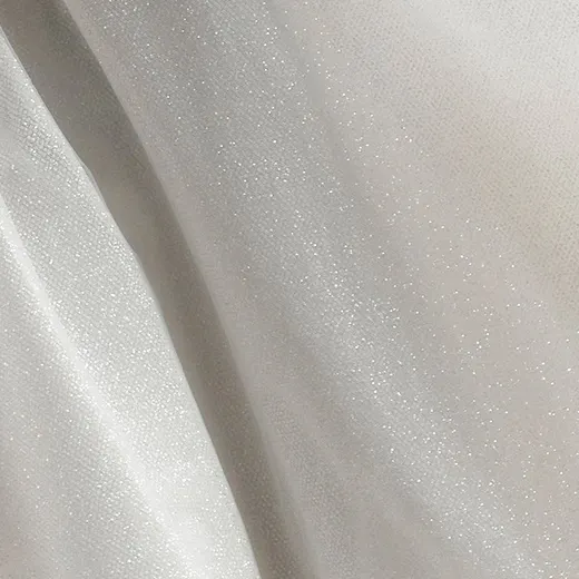 Soft A-Line Elizabeth glittery fabric detail in close-up view.