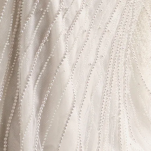 Maggie Sottero Danica pearl detail close-up