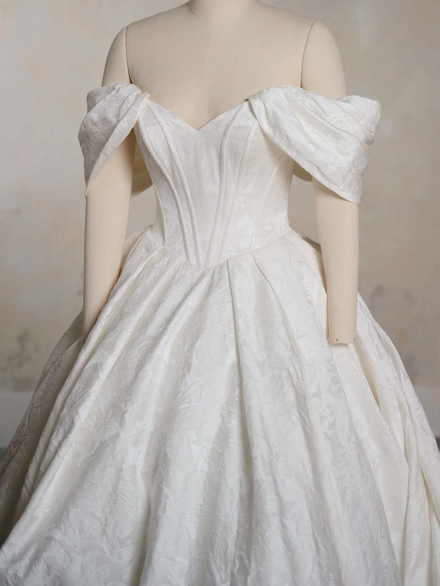 Maggie Sottero Derrick Marie dress with detachable cap-sleeves front view