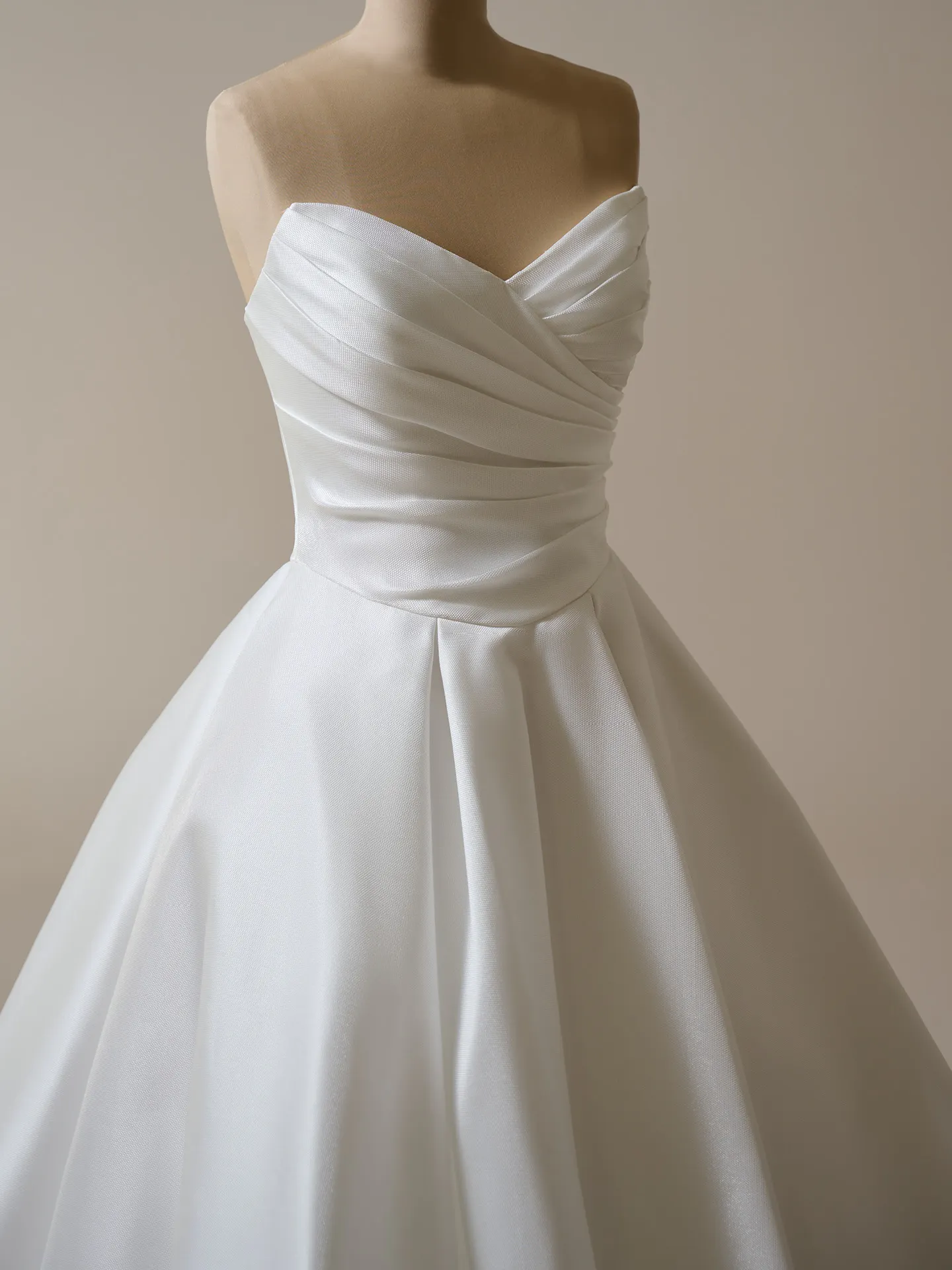 Aubrielle satin ball gown front view Maggie Sottero