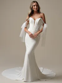 Detachable soft tulle self-tie straps with bows