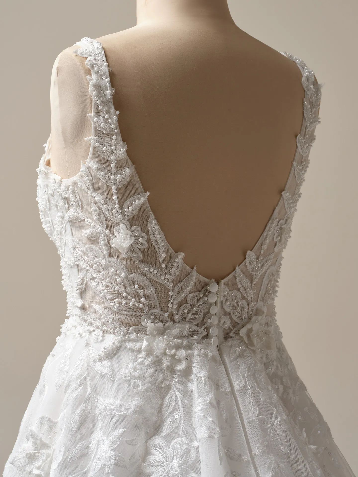 Magnolia 3-D Lace Sparkling A-line Wedding Dress | Maggie Sottero