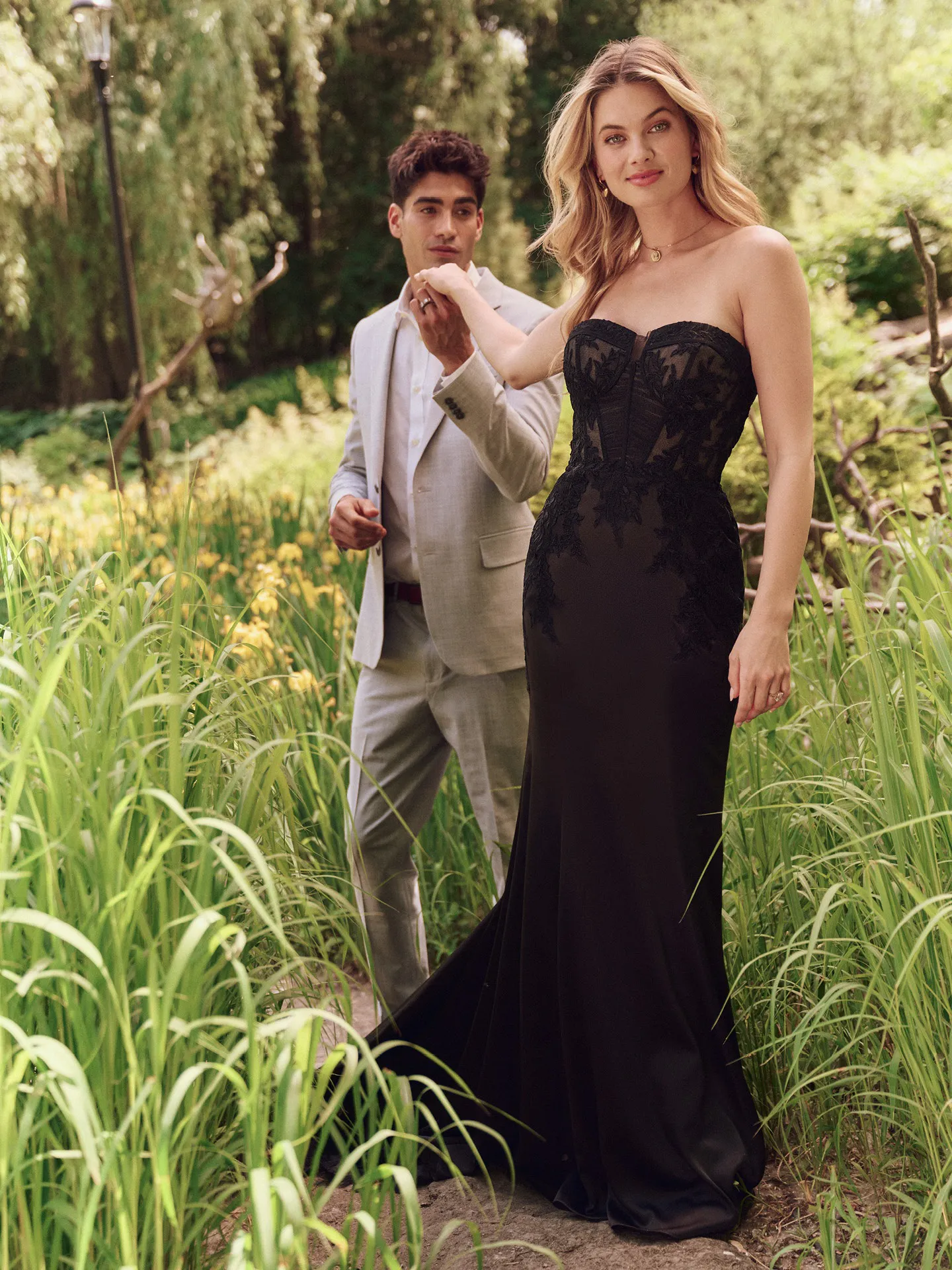 persephone dress Dramatic Illusion Lace Sheath Wedding Gown | Maggie Sottero Spring goddess Color:Golden Brown trends Grammys 2026 Red Carpet: In softest Pima cotton