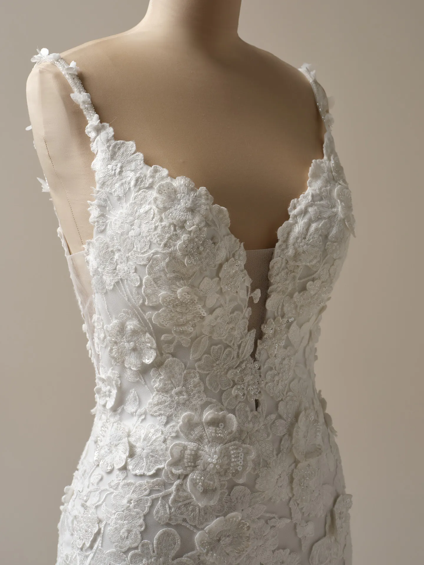 Maggie Sottero Reese floral lace front view