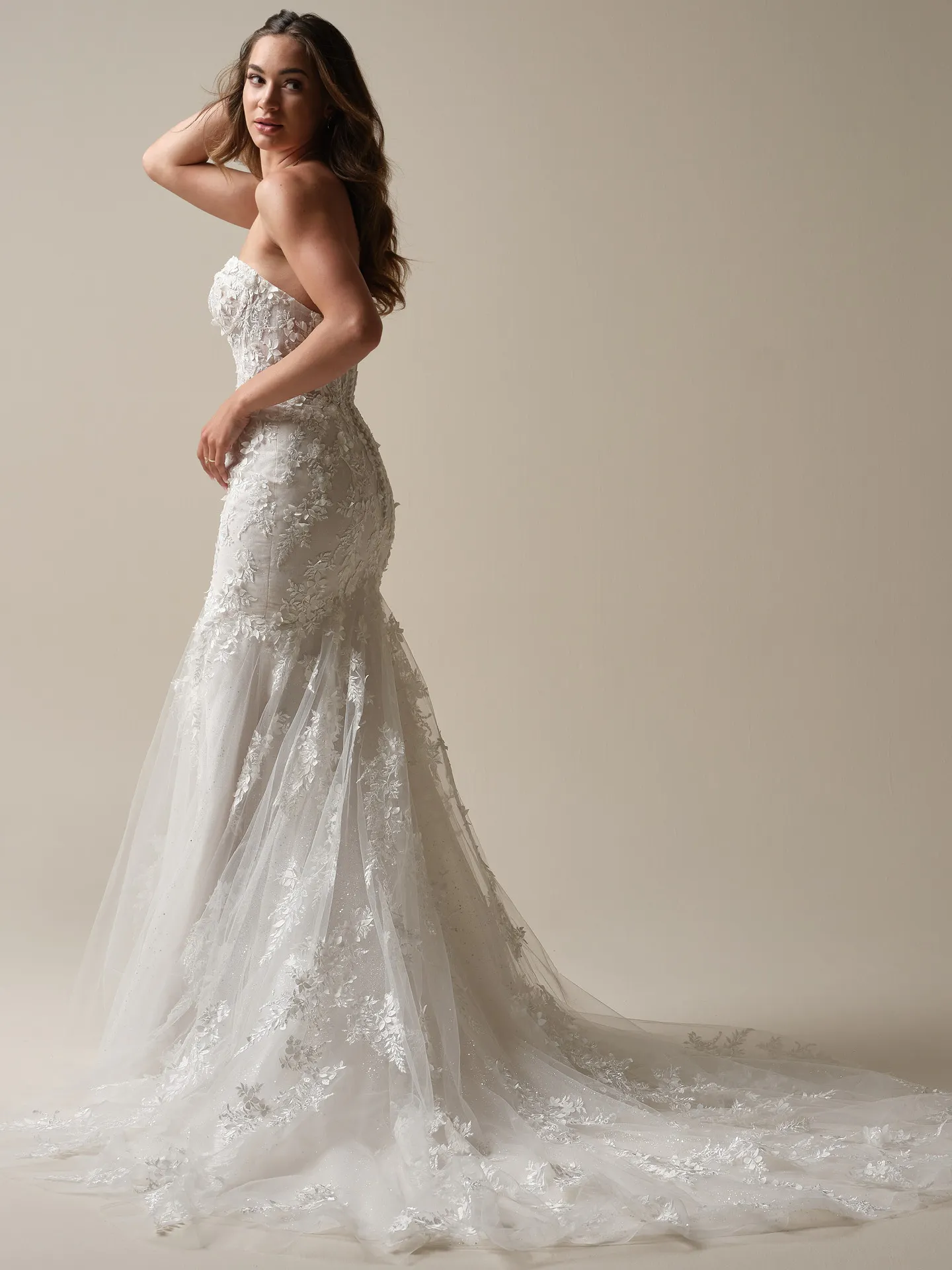 Maggie Sottero Roberta fit-and-flare side view
