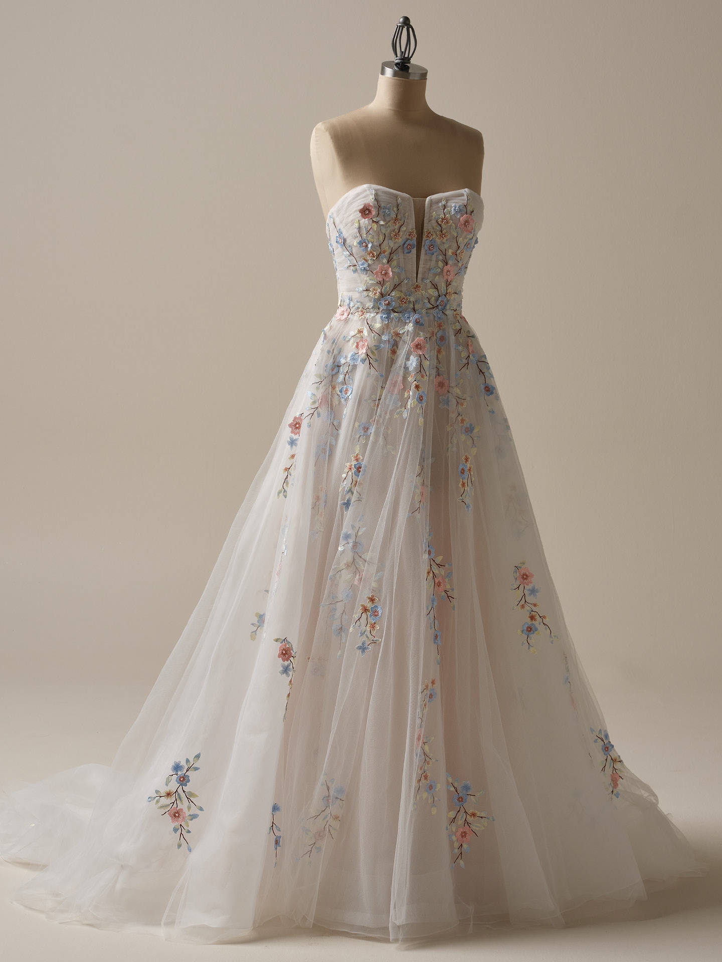 Zephyrine Colorful Floral A-line Wedding Gown | Maggie Sottero