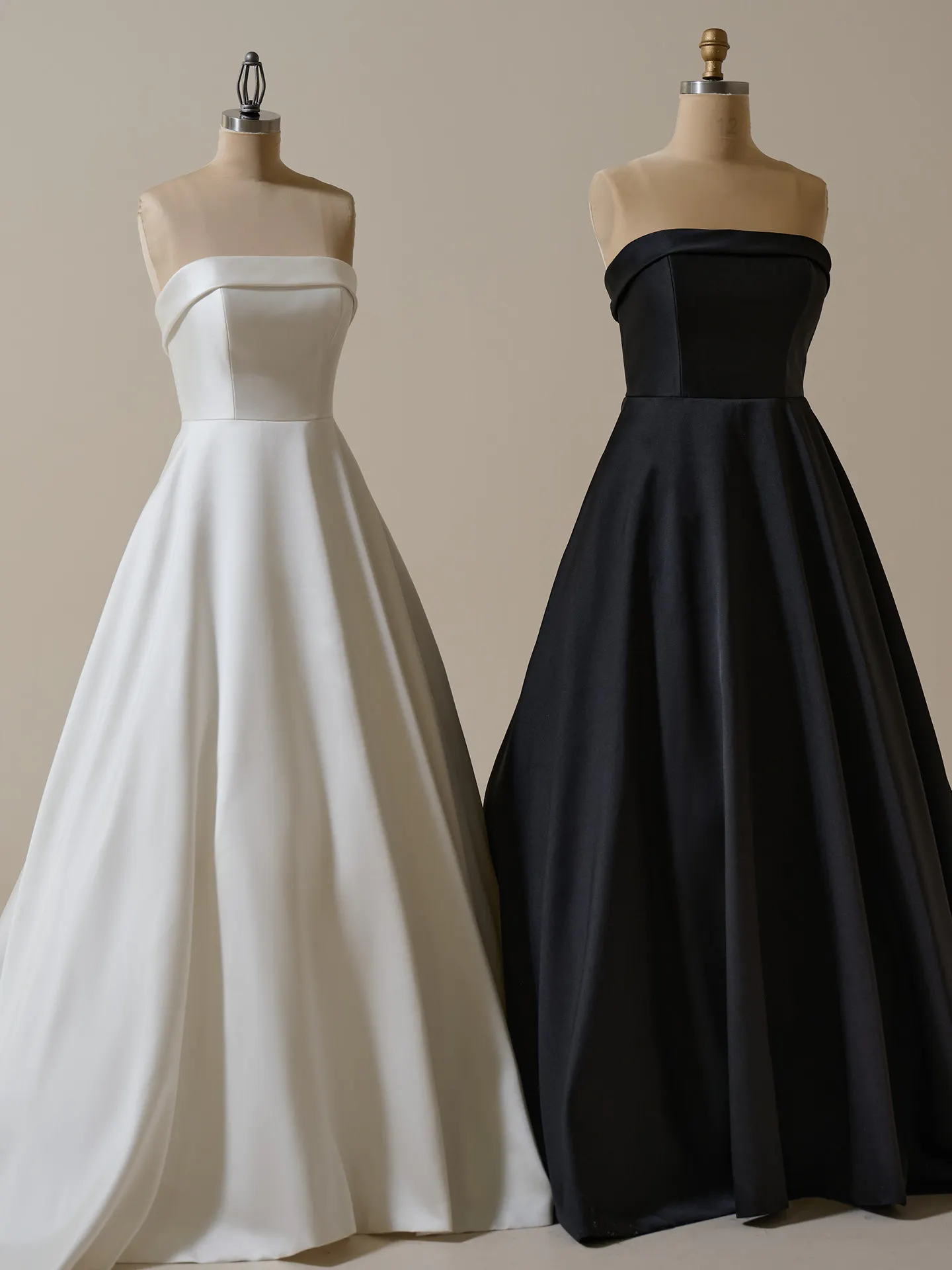 Rebecca Ingram Elizabeth Marie A-line dresses on mannequins front view.