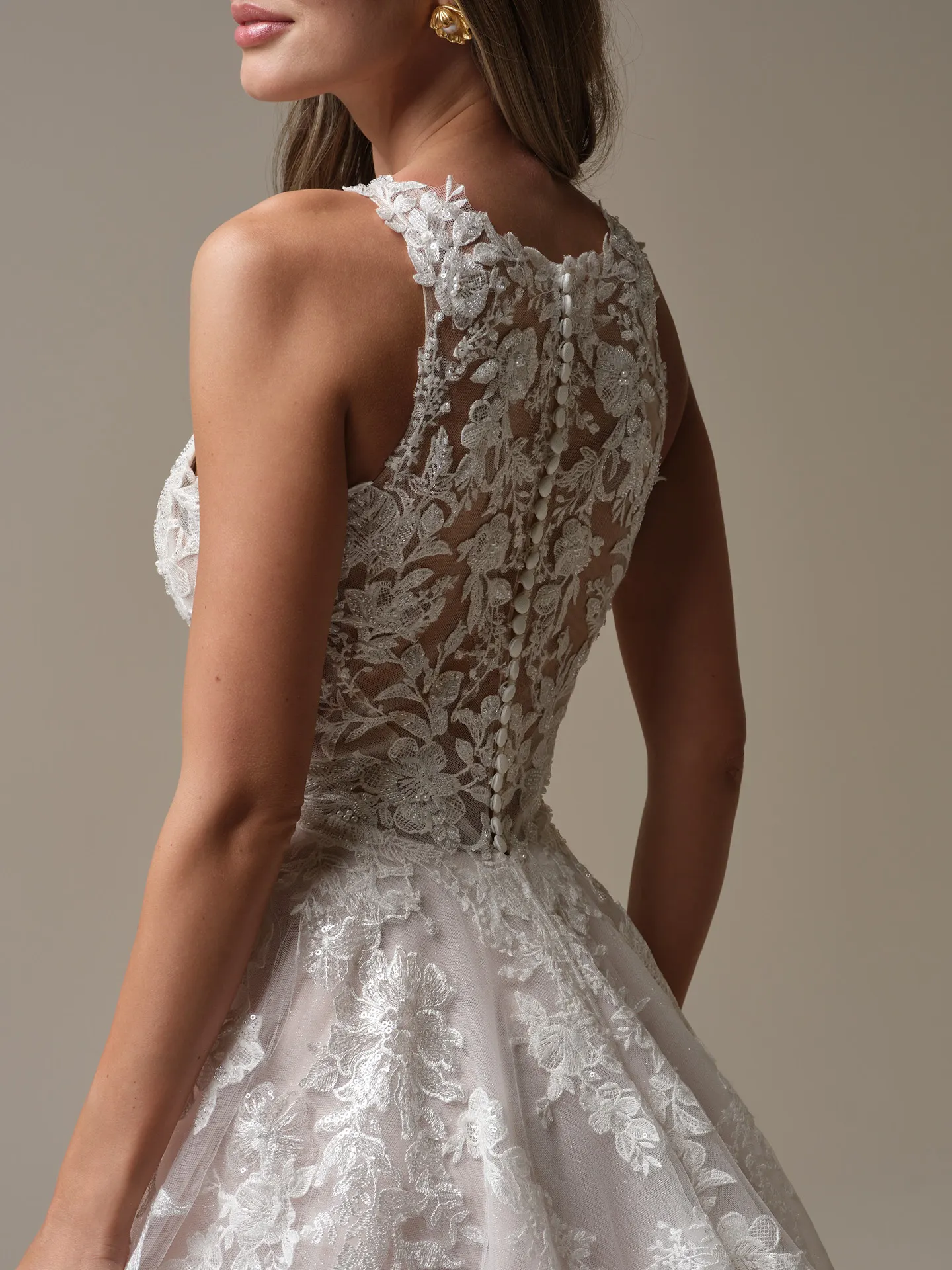 Maggie Sottero Rickie lace back view