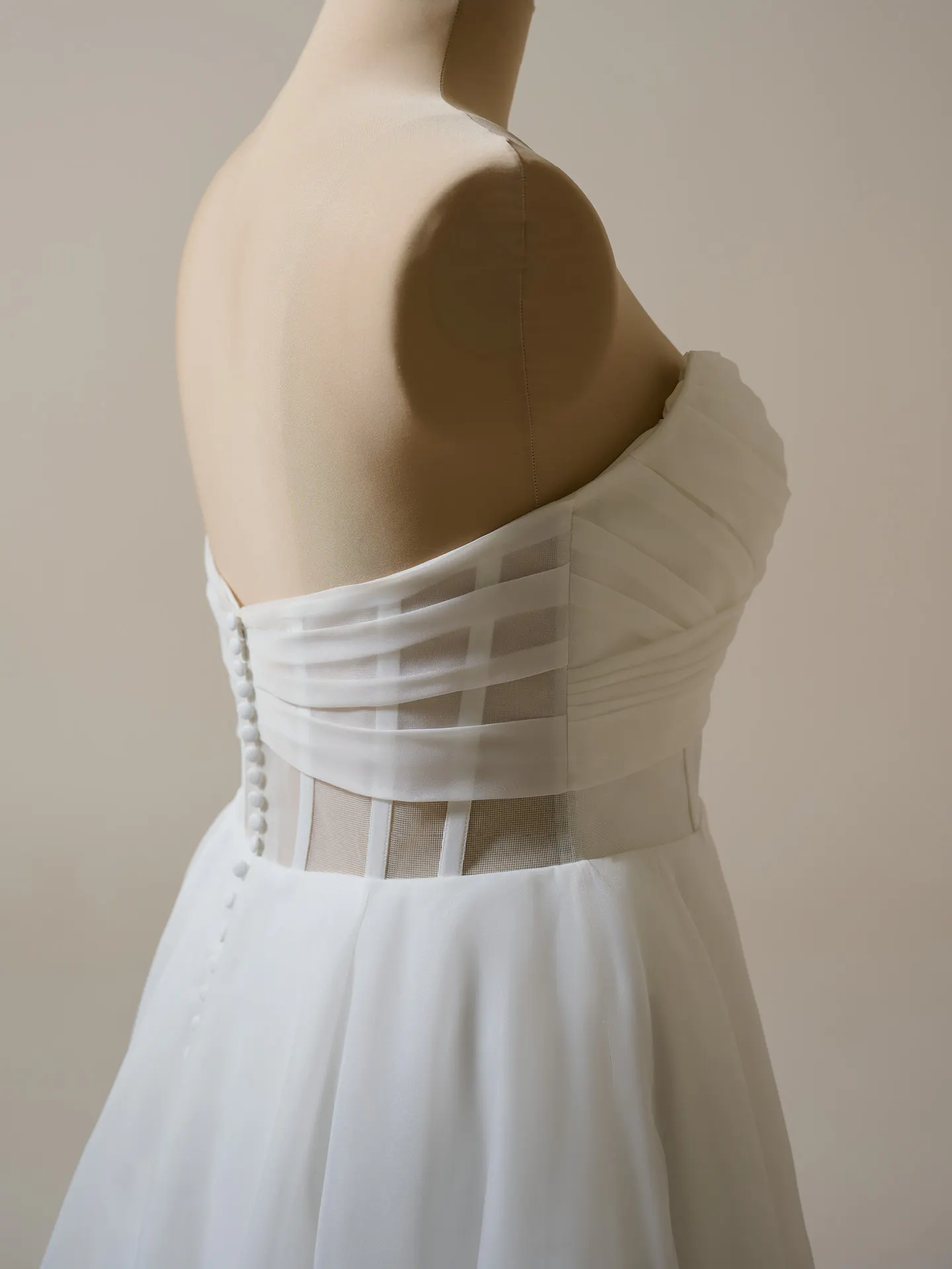 Maggie Sottero Sunny A-line wedding gown side view