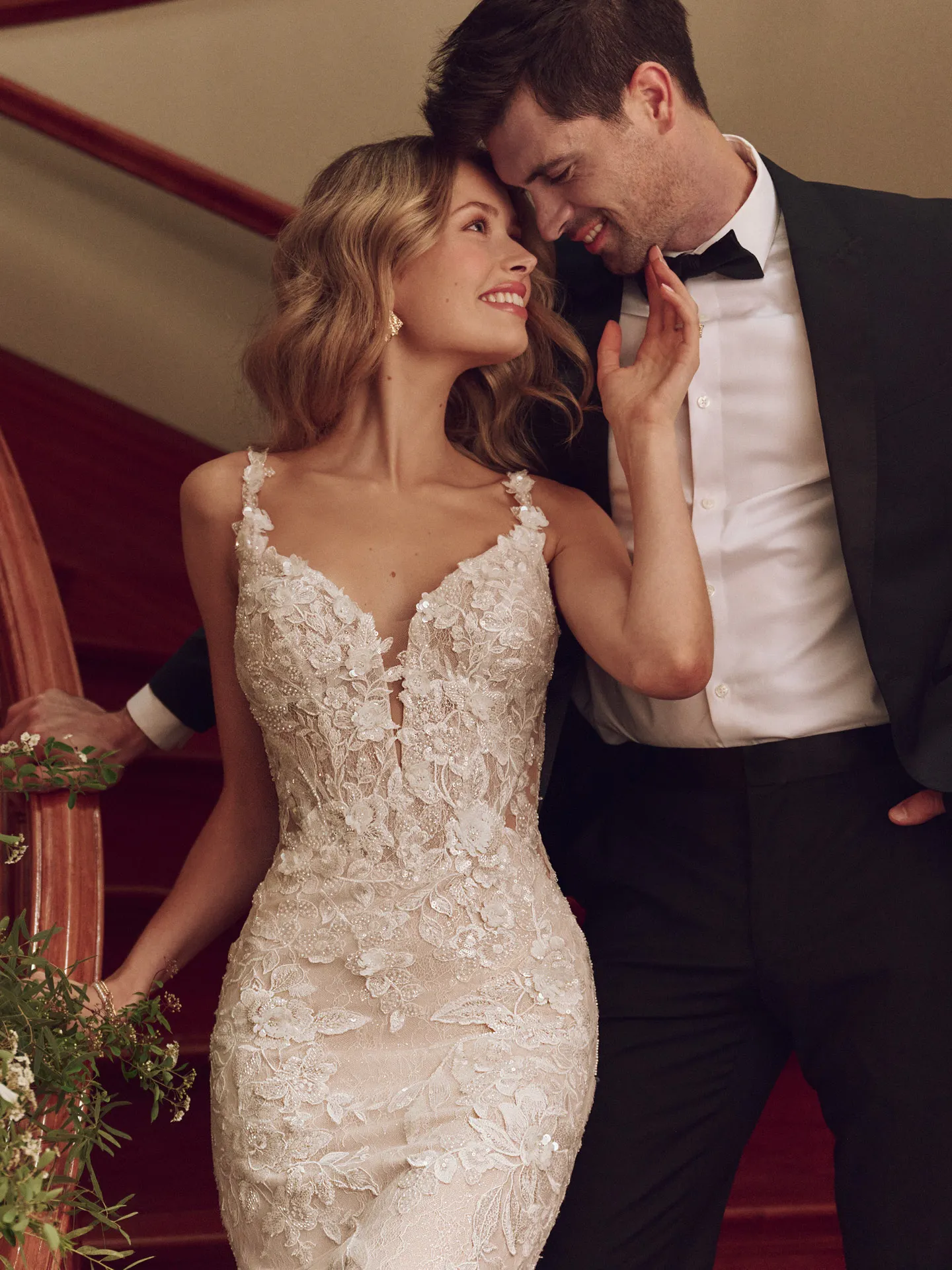 Sottero and Midgley Adrian lace keyhole mermaid gown front view