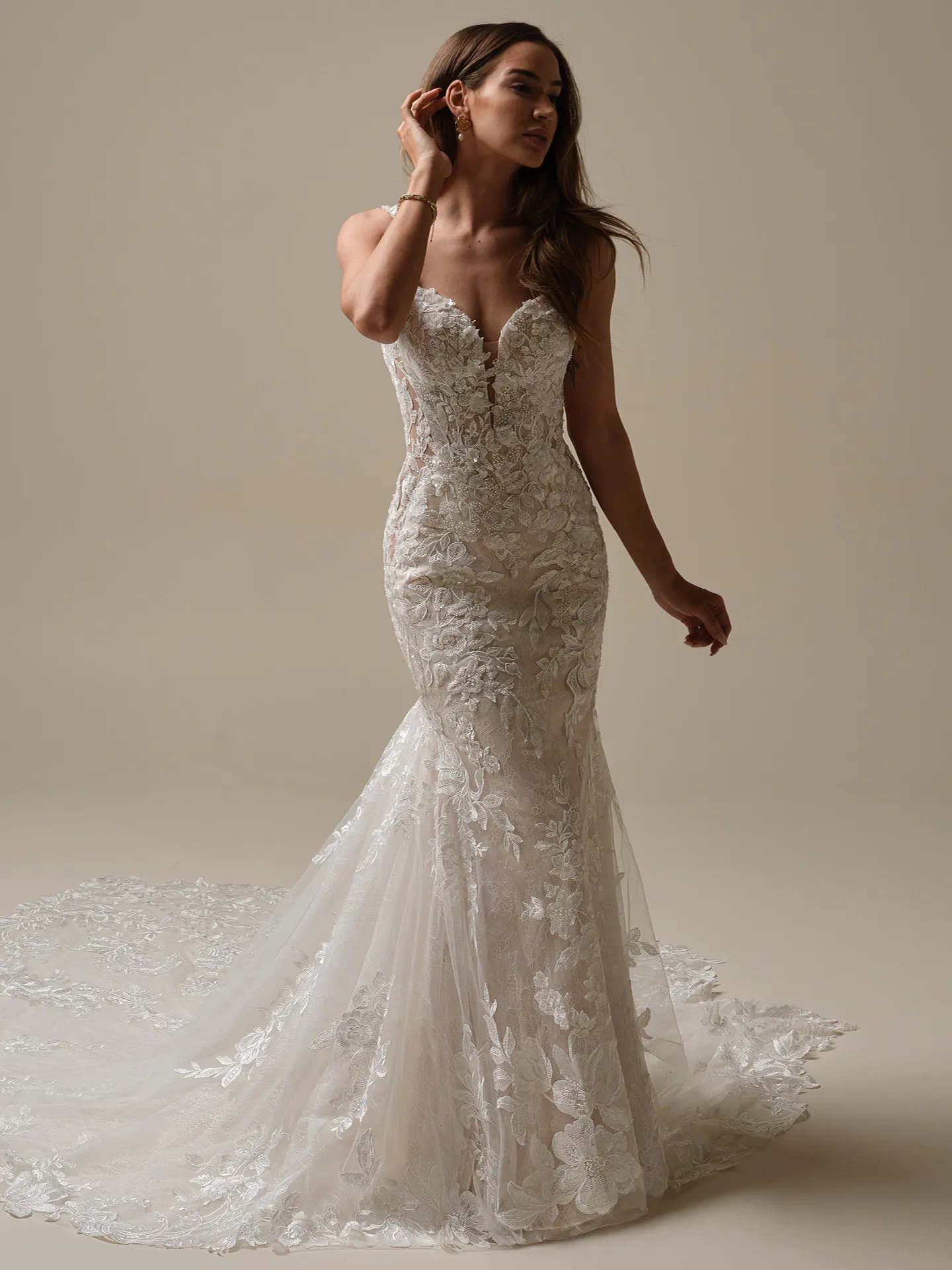 Sottero and Midgley Adrian lace mermaid dress front view