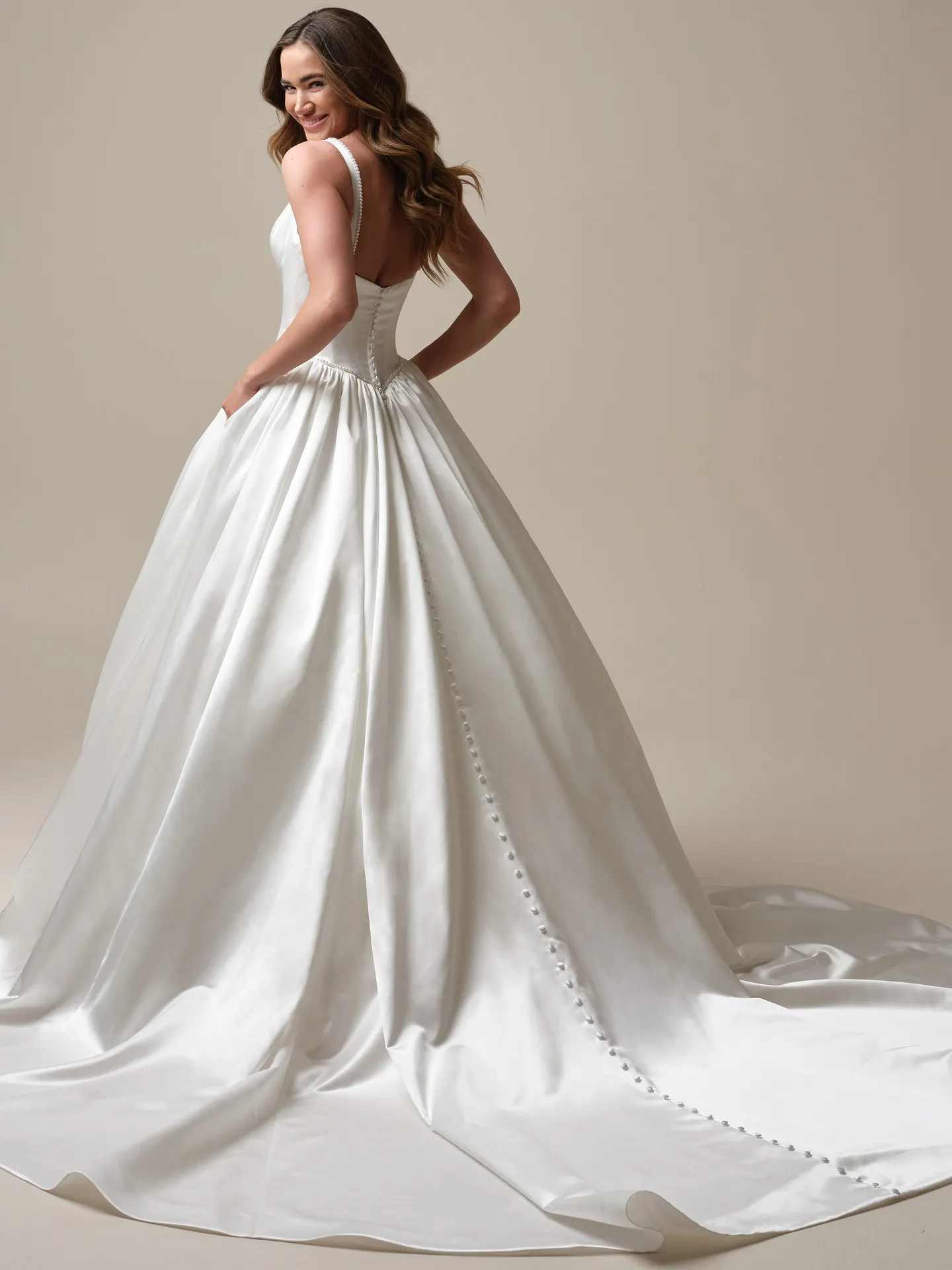 Sottero and Midgley Diaz ball gown back view