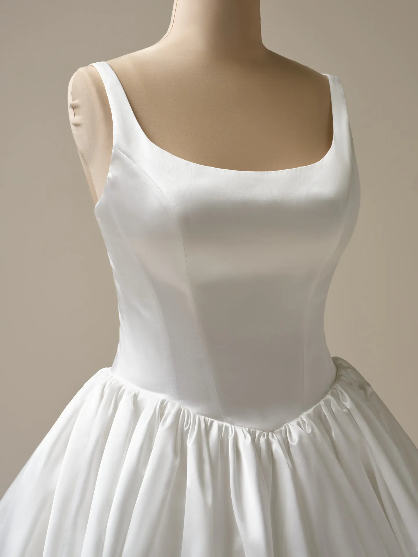 Sottero and Midgley Diaz front view satin ball gown wedding dress